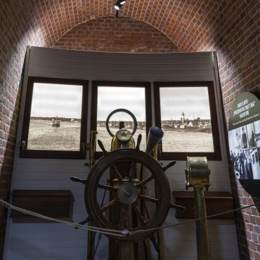 Ta pati vairinė Lietuvos jūrų muziejaus ekspozicijoje Nerijos forte šiandien. Nuotraukos autorius Alfonsas Mažūnas